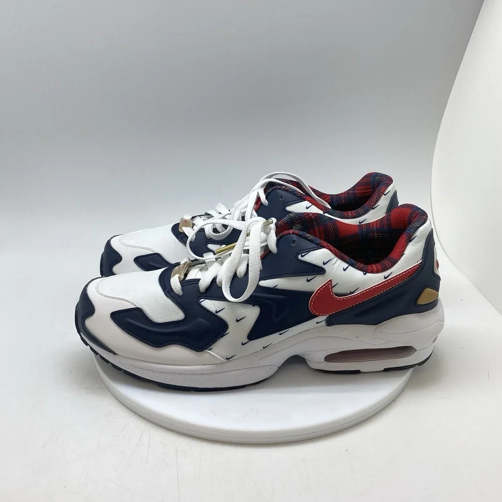 Nike Sneakers Mens 10.5 Air Max 2 Light USA CK0848-100 White Athletic Shoes